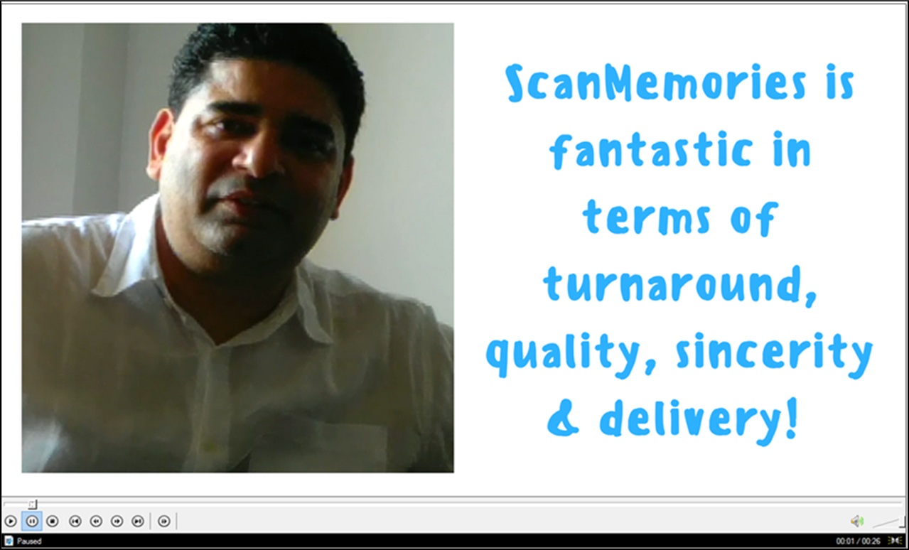 ScanMemories photo scanning customer testimonial review