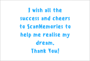 ScanMemories happy customer testimonial